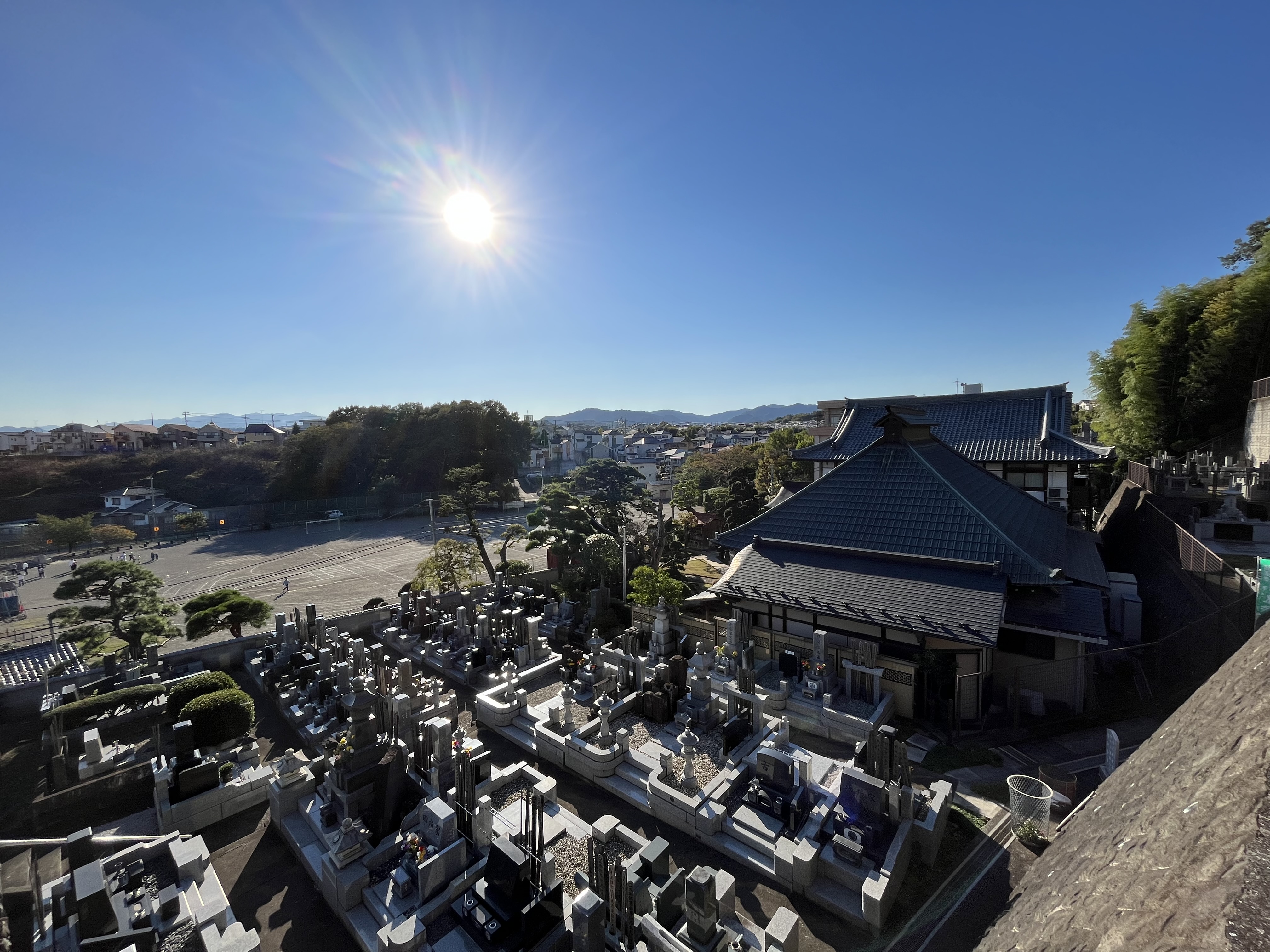 西笑院 墓地からの景色